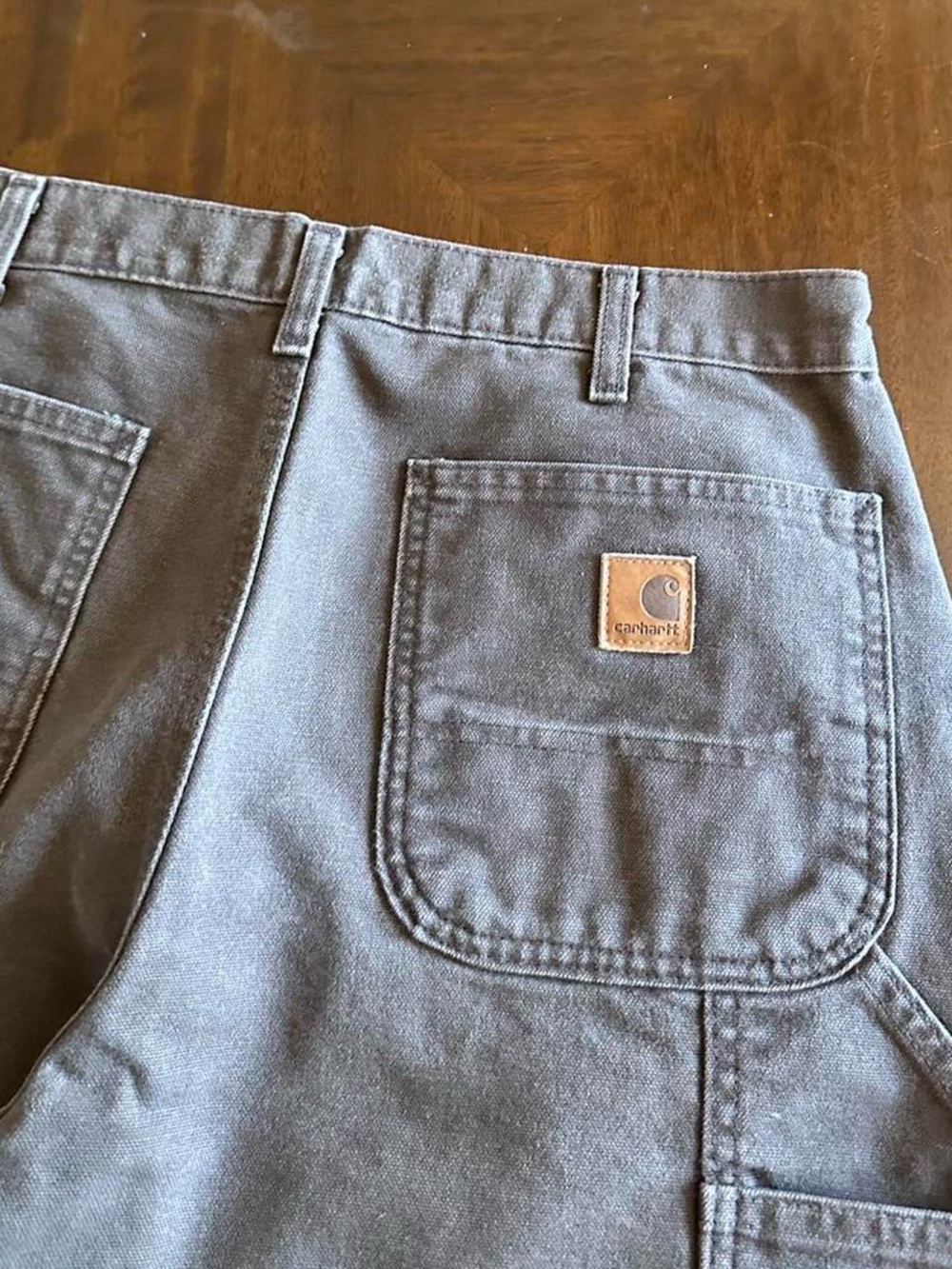 Vintage Carhartt B11 DKB Carpenter Pants Brown Dungaree Fit 34x34 USA - Picture 3 of 8